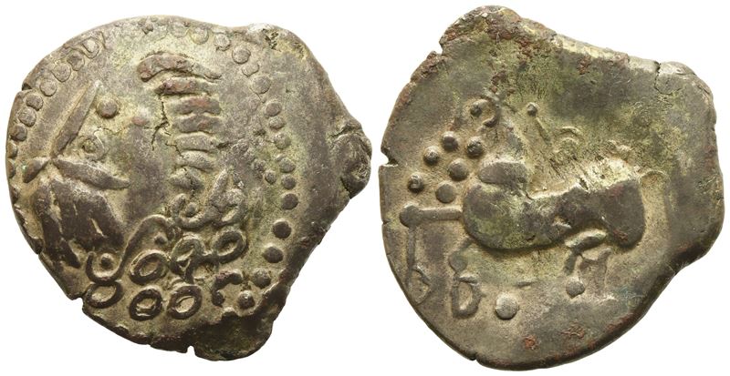 Celtic. Eastern Europe, Tetradrachm, c. III century BC; AR (9,87 g; 26 mm)