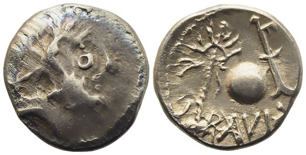 Celtic. Eastern Europe, Eravisci, Denarius, late I century BC; AR (3,33 g; 17,2 mm)