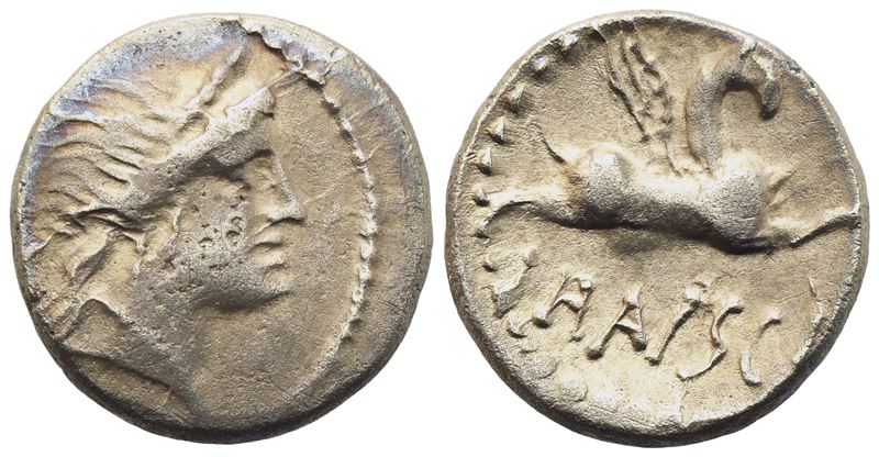 Celtic. Eastern Europe, Eravisci, Denarius, c. 65-50 BC; AR (3,32 g; 16,7 mm)