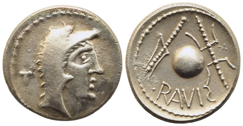 Celtic. Eastern Europe, Eravisci, Denarius, I century BC; AR (3,26 g; 17,4 mm)
