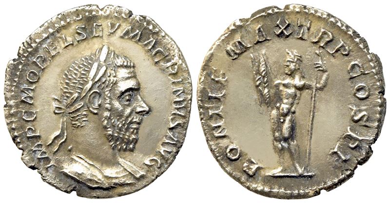Macrinus (217-218), Denarius, Rome, Ad 217; Ar (g 2,48; MM 18,9)
