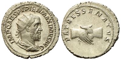 Pupienus (238), Antoninianus, Rome, C. April-june Ad 238; Ar (g 4,56; MM 22,5)