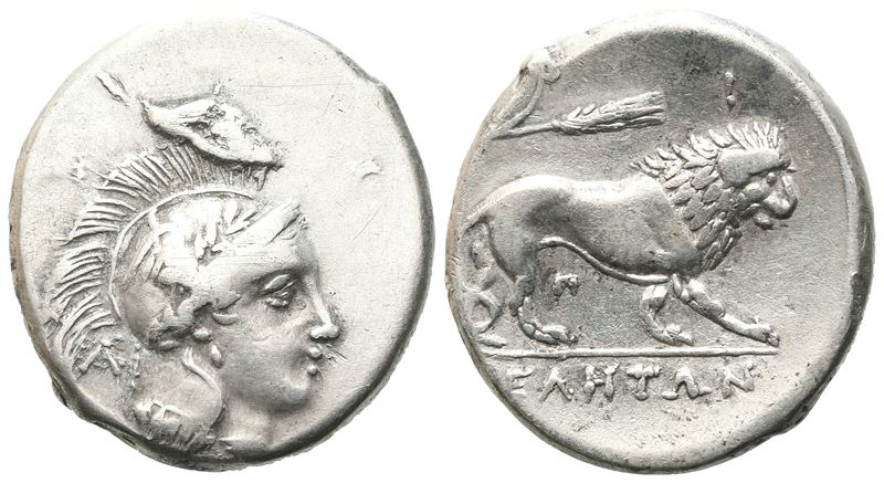 Northern Lucania, Velia, C. 300-280 Bc. Ar Didrachm (21 MM, 7.43 G).