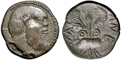 Sicily, Katane (C. 461-445 Bc), Litra; Ar (0,89 G; 11 MM)