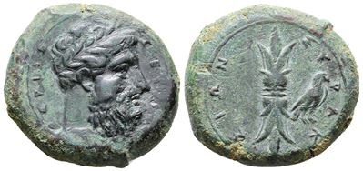 Sicily, Syracuse, C. 339/8-334 Bc. Æ Hemidrachm (25.5mm, 14.52g).