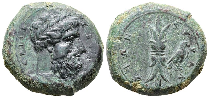 Sicily, Syracuse, C. 339/8-334 Bc. Æ Hemidrachm (25.5mm, 14.52g).