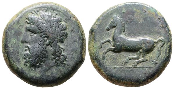 Sicily, Syracuse, c. 339/8-334 BC. Æ Dilitron (26.5mm, 19.70g).