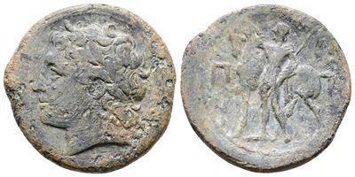 Sicily, Messana, The Mamertinoi, C. 220-200 Bc. Æ Pentonkion (26.5mm, 10.71g, 5h).