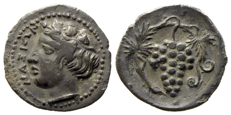 Sicily, Naxos (C.ca 415-403 Bc), Litra; Ar (0,75 G; 11 MM)
