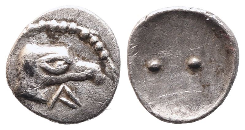 Sicily, Akragas, (450-413 Bc), Hexas; Ar (0,10 G; 4,4 MM)
