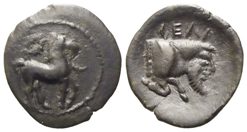 Sicily, Gela (465-450 Bc C.ca), Litra; Ar (0,56 G; 12,2 MM)