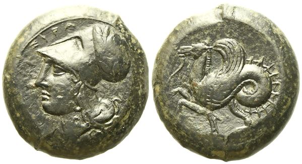 Sicily, Syracuse, Time of Dionysios I (406-367 BC), Litra; Æ (10,47 g; 20,2 mm)