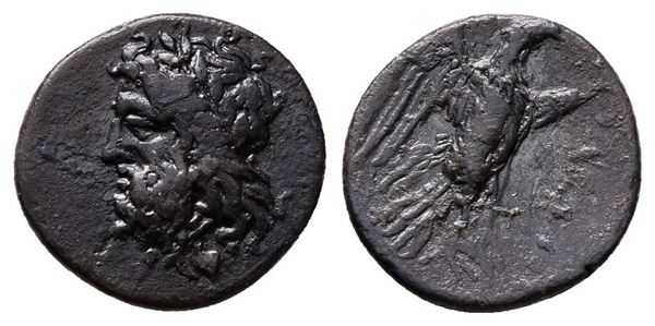 Sicily, Akragas, c. 338-317 BC. AR Diobol? (12mm, 1.08g).