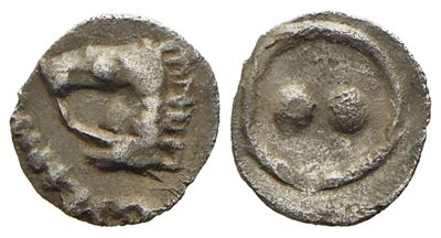 Sicily, Gela (C. 480/75-475/70 Bc), Hexas Or Dionkion; Ar (0,05 G; 5,6 MM).