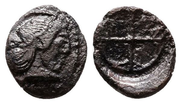 Sicily, Syracuse. Hieron I (478-466 BC). AR Obol (10mm, 0.60g)  - Auction Greek, Roman and Byzantine Coins	 - Bertolami Fine Art - Prague