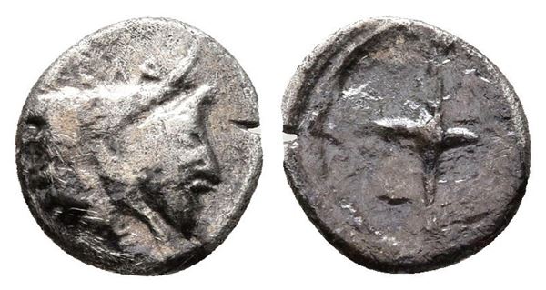 Sicily, Gela, c. 480/75-475/70 BC. AR Obol (9mm, 0.48g).