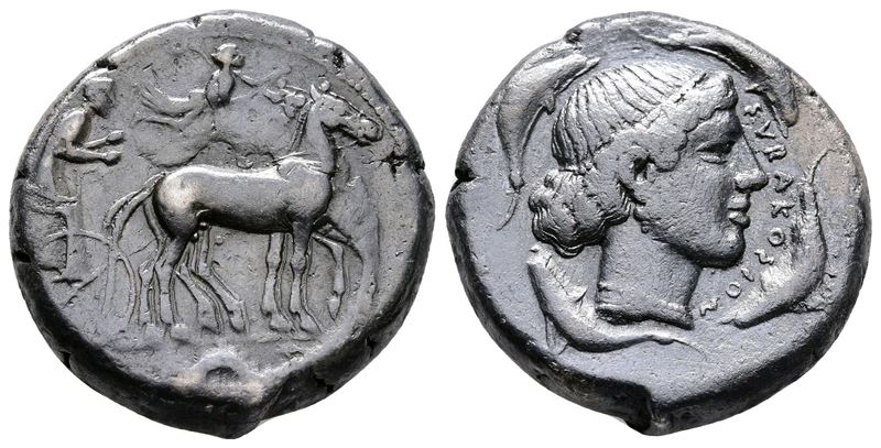 Sicily, Syracuse, 466-405 Bc. Ar Tetradrachm (25mm, 17.15g)