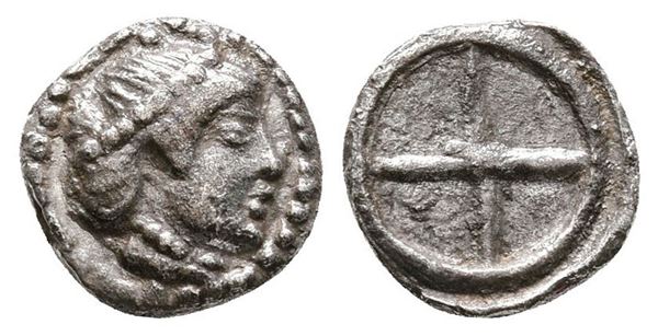 Sicily, Syracuse. Hieron I (478-466 BC). AR Obol (9mm, 0.50g)  - Auction Greek, Roman and Byzantine Coins	 - Bertolami Fine Art - Prague