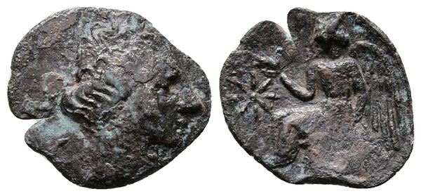 Bruttium, Terina, c. 300 BC. AR Triobol ? (15mm, 0.99g).
