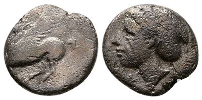 Corinth, C. 350-300 Bc. Ar Drachm (14mm, 2.34g).