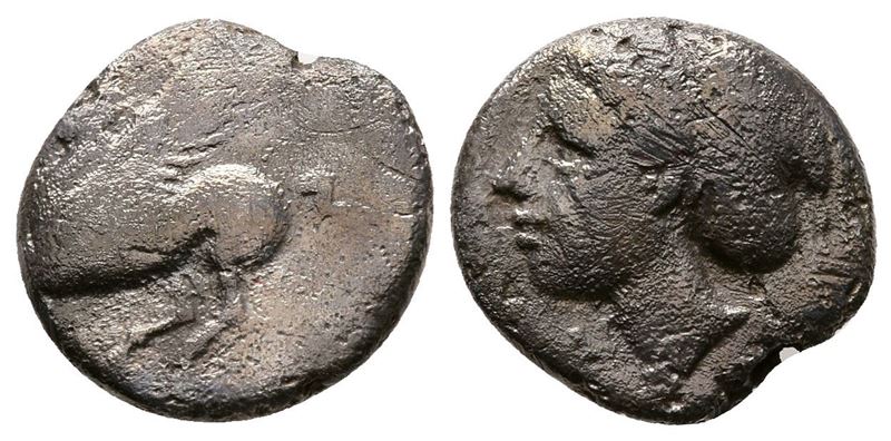 Corinth, C. 350-300 Bc. Ar Drachm (14mm, 2.34g).