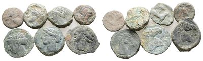 Lot Of 7 Greek Æ Coins