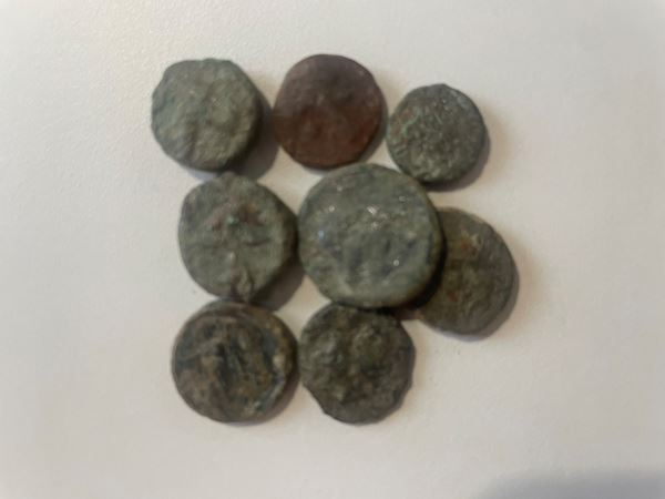 Lot of 8 Ae Greek coins. lot sold as is, no return