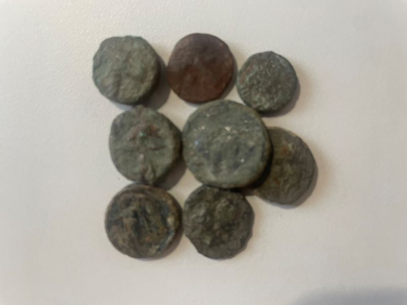 Lot Of 8 Ae Greek Coins. Lot Sold As Is, No Return