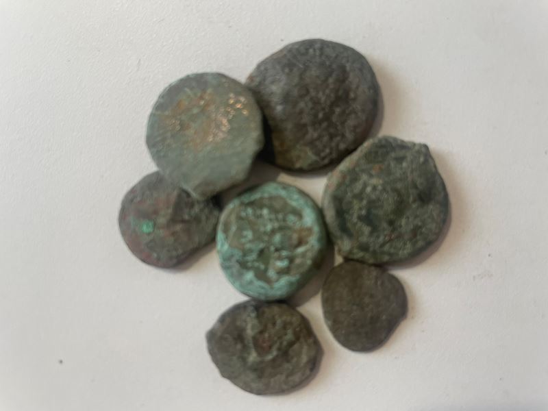 Lot Of 7 Ae Greek Coins. Lot Sold As Is, No Return