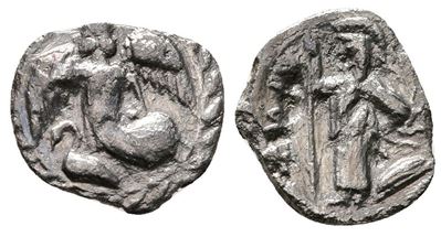 Sicily, Kamarina, C. 461-440/35 Bc. Ar Litra (11mm, 0.46g).