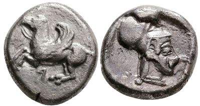 Akarnania, Leukas, C. 470-450 Bc. Ar Stater (18mm, 8.23g).
