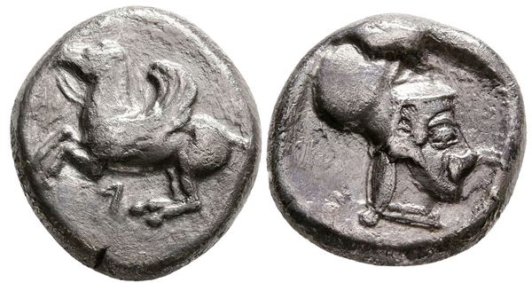 Akarnania, Leukas, c. 470-450 BC. AR Stater (18mm, 8.23g).  - Auction Greek, Roman and Byzantine Coins	 - Bertolami Fine Art - Prague