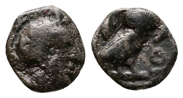 Attica, Athens, c. 454-404 BC. AR Obol (9mm, 0.61g).  - Auction Greek, Roman and Byzantine Coins	 - Bertolami Fine Art - Prague