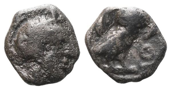 Attica, Athens, c. 454-404 BC. AR Obol (9mm, 0.61g).