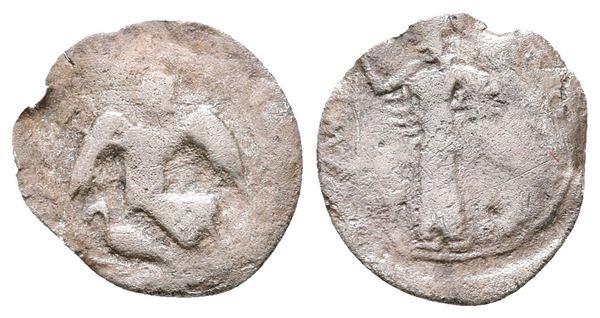 Sicily, Kamarina, c. 461-440/35 BC. AR Litra (12mm, 0.41g).