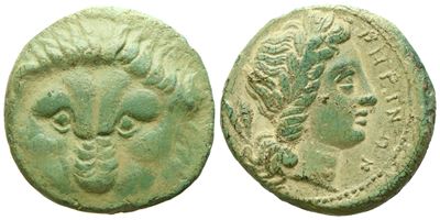 Bruttium, Rhegion (C. 415/410-387 Bc), Æ (2,73 G; 15 MM)