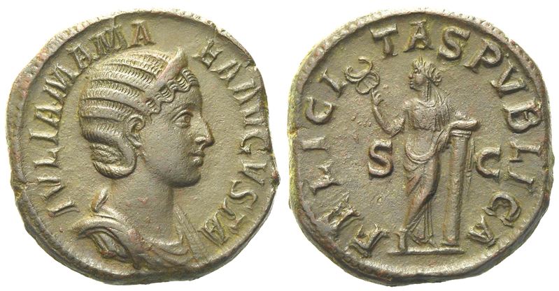 Julia Mamaea, Sestertius Struck Under Severus Alexander, Rome, Ad 222-235; Æ (g 21,10; MM 31)