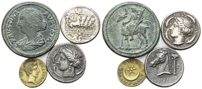 Lot Of 4 Modern Replicas. Lot Sold As Is, No Returns.