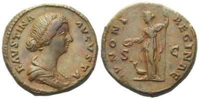 Faustina II, As Struck Under Marcus Aurelius, Rome, C. Ad 161-164; Æ (g 13,37; MM 25)