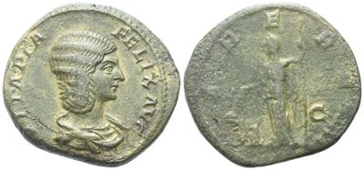 Julia Domna (193-217), As, Rome, C. 200-211; Æ (12,31 G; 26 MM; 12 H)