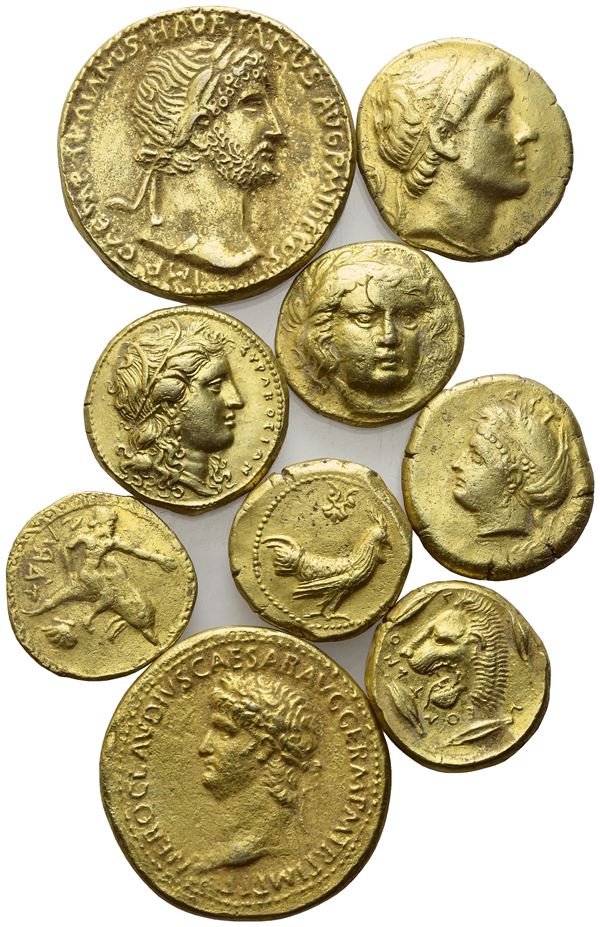 Lot of 9 modern replicas. Lot sold as is, no returns.