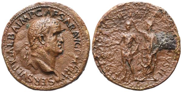 Galba (68-69), Sestertius, Rome, 68; Æ (22,85 g; 36 mm; 6h)