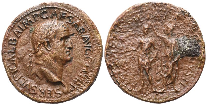 Galba (68-69), Sestertius, Rome, 68; Æ (22,85 G; 36 MM; 6h)