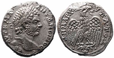 Caracalla (198-217). Mesopotamia, Carrhae. Ar Tetradrachm