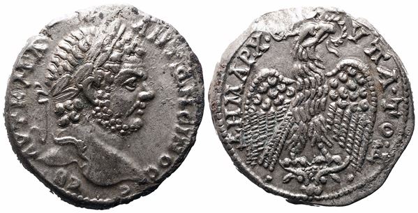 Caracalla (198-217). Mesopotamia, Carrhae. AR Tetradrachm