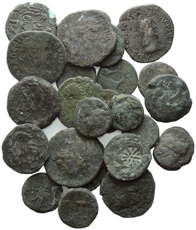 Collezione di 23 monete in bronzo Æ