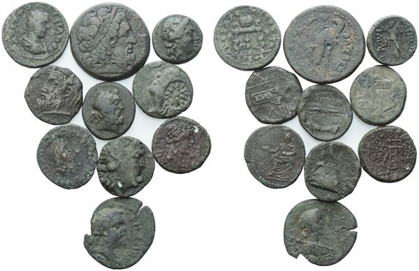  Lot of 10 Æ coins to be catalogued. Lot sold as is, no returns.