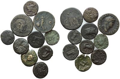 Lot Of 10 Æ Coins To Be Catalogued. Lot Sold As Is, No Returns.