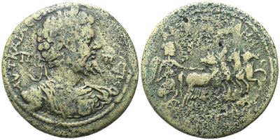 Septimius Severus, Moneta in bronzo, Cilicia, Tarsos, Æ 34 mm