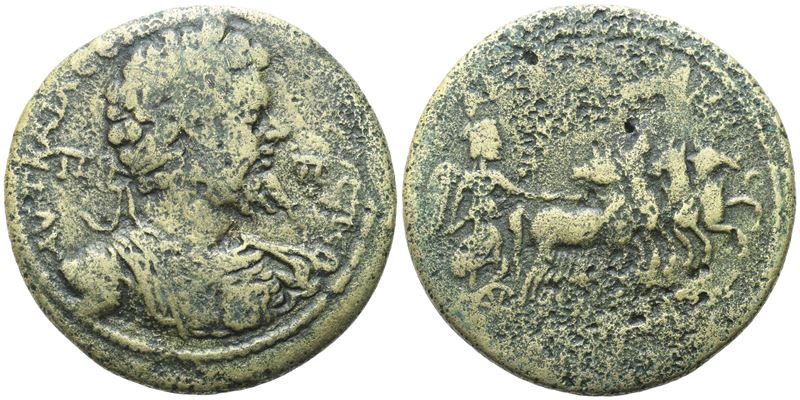 Septimius Severus, Moneta in bronzo, Cilicia, Tarsos, Æ 34 mm
